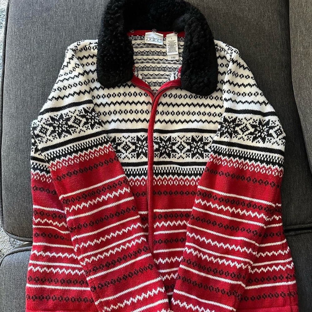 Knitted Winter Sweater! Super cute and cozy.